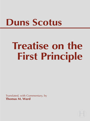 cover image of Treatise on the First Principle